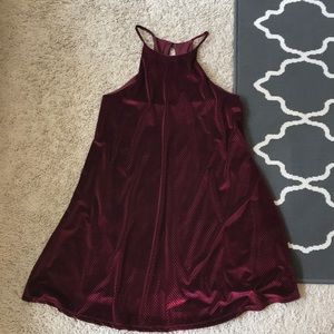 Velvet swing dress